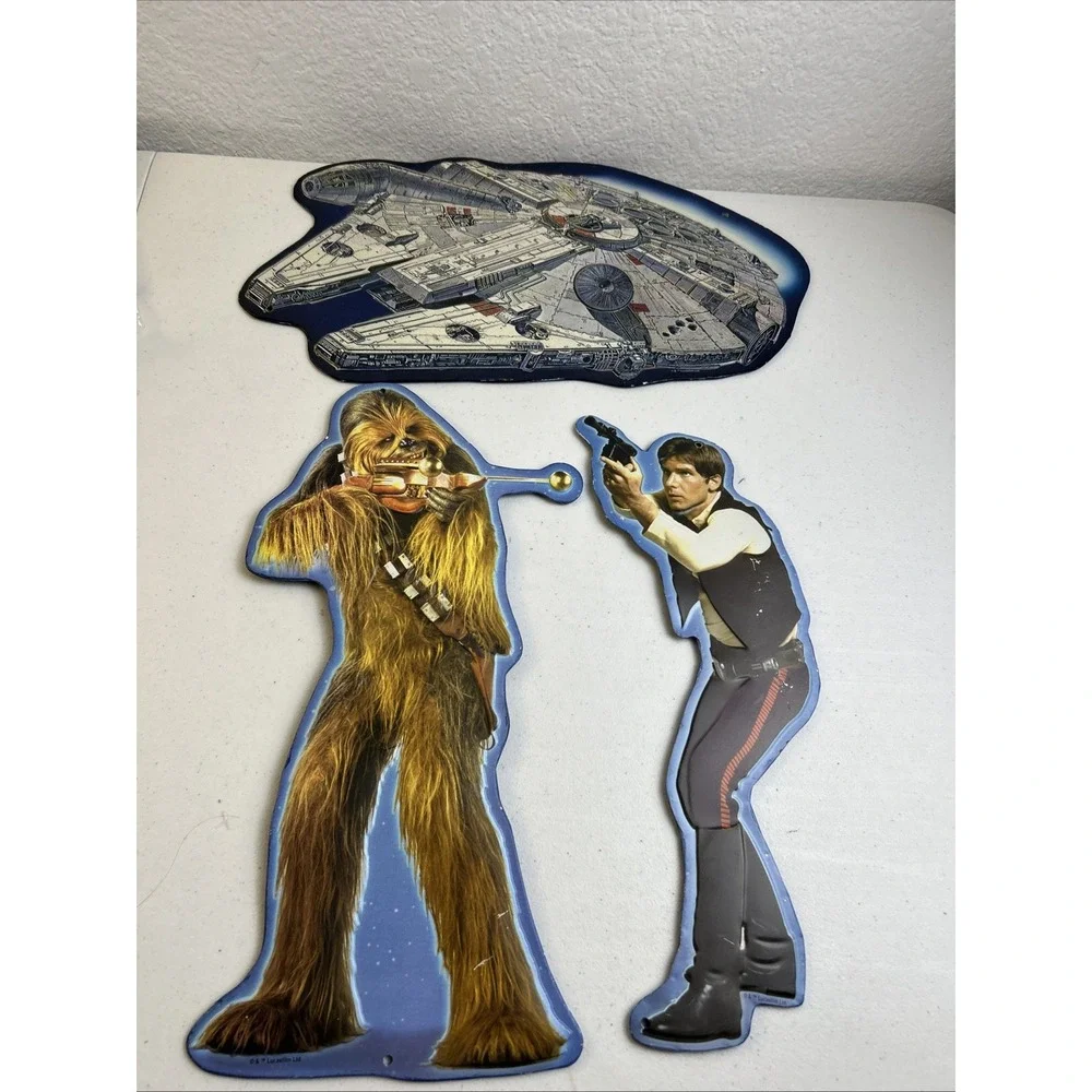3 Metal Wall Plaques‎ Home Accents Wall Décor Star Wars